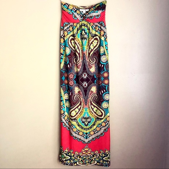 [F21] Sweetheart Paisley Print Dress - Picture 1 of 4